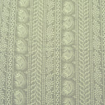 Hakoba Green Georgette Embroidered Fabric