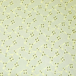 Yellow Bindi Embroidered Premium Cotton Fabric