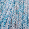 Aqua Cosmos Embroidered Hakoba Fabric