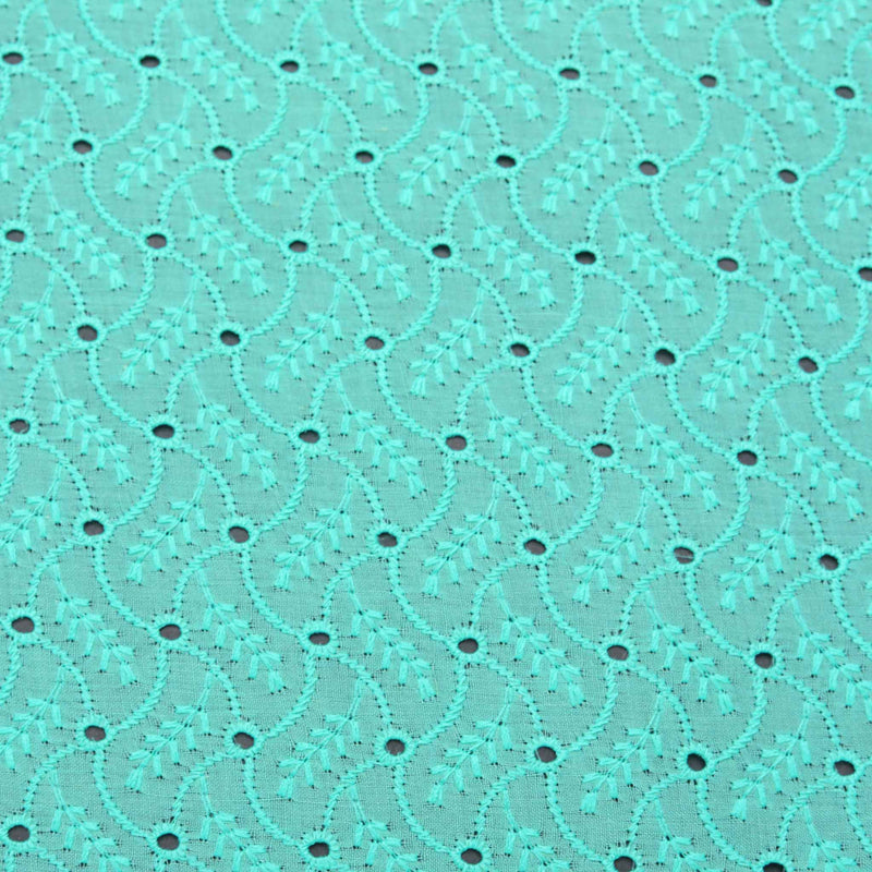 Aqua Fern Hakoba Fabric
