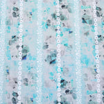 Aqua Floral Abstract Hakoba Fabric
