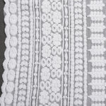Bell Embroidered White Hakoba Saree