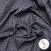 Black Dot Embroidered Hakoba Fabric