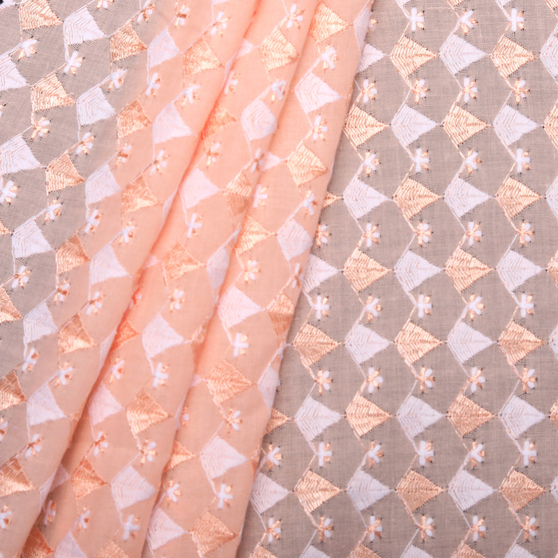 Calla Peach Hakoba Fabric