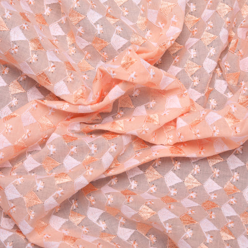 Calla Peach Hakoba Fabric