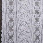Clover Embroidered White Hakoba Saree