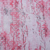 Crimson Leaves Absract Print Hakoba Fabric