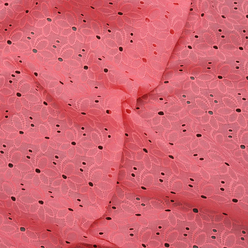 Dark Peach Butterfly Hakoba Fabric