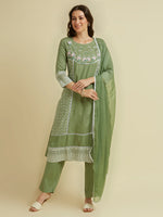 GREEN SHIA HAKOBA KURTA SET