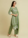 GREEN SHIA HAKOBA KURTA SET