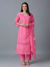 HAKOBA LUXE ALIA PINK KURTA SET