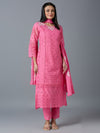 HAKOBA LUXE ALIA PINK KURTA SET