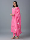 HAKOBA LUXE ALIA PINK KURTA SET