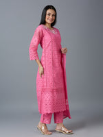 HAKOBA LUXE ALIA PINK KURTA SET