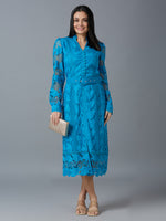 HAKOBA LUXE FARAH BLUE DRESS