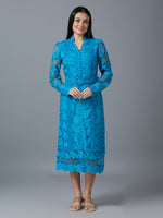 HAKOBA LUXE FARAH BLUE DRESS