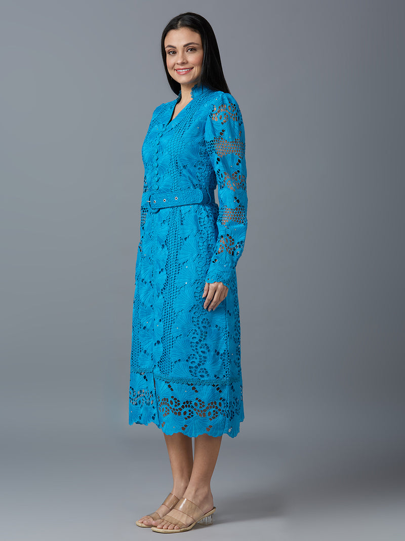 HAKOBA LUXE FARAH BLUE DRESS