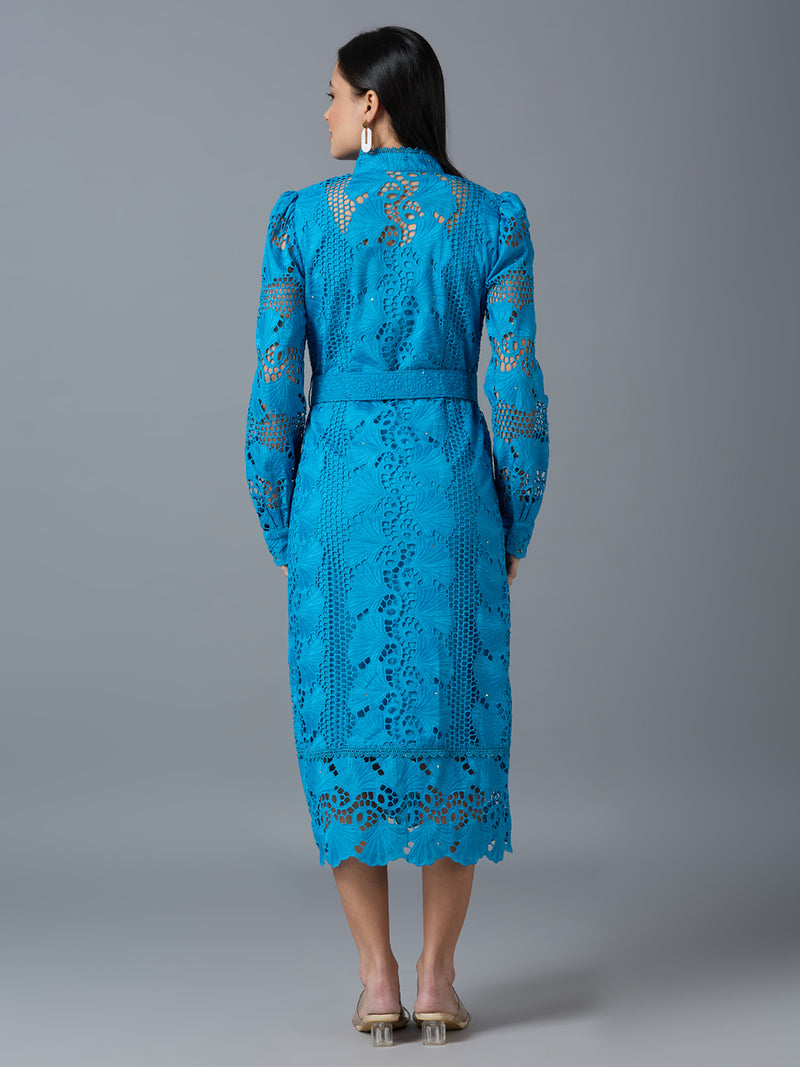 HAKOBA LUXE FARAH BLUE DRESS