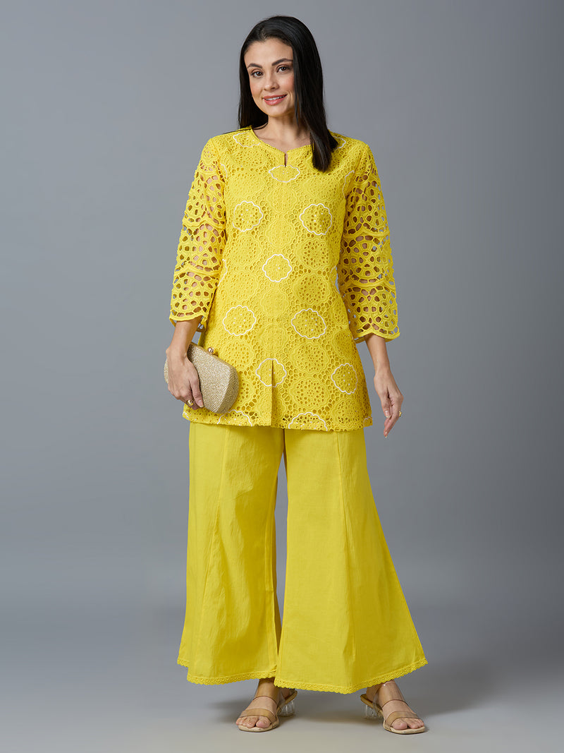 HAKOBA LUXE FLORA LEMON CO-ORD SET