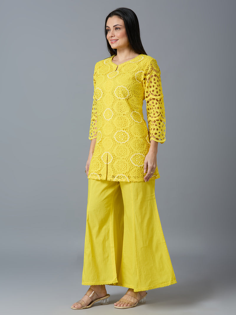 HAKOBA LUXE FLORA LEMON CO-ORD SET