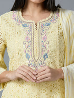 HAKOBA LUXE KIARA CREAM KURTA SET