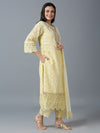 HAKOBA LUXE KIARA CREAM KURTA SET