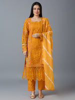 HAKOBA LUXE SHIA MUSTARD KURTA SET