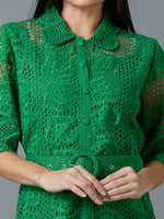 HAKOBA LUXE STAR GREEN DRESS