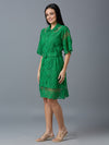 HAKOBA LUXE STAR GREEN DRESS