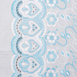 Ira Multi Blue Scallop Hakoba Fabric