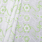 Ira Multi Green Scallop Hakoba Fabric