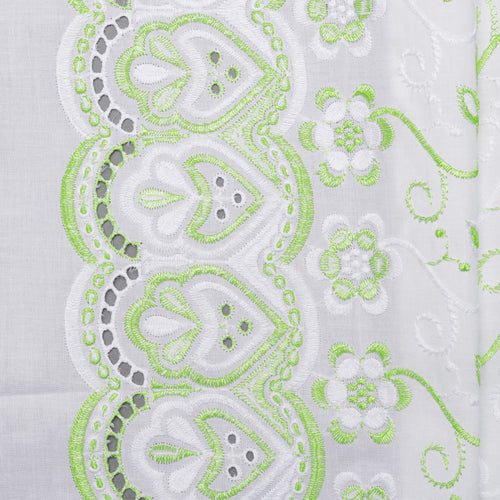 Ira Multi Green Scallop Hakoba Fabric