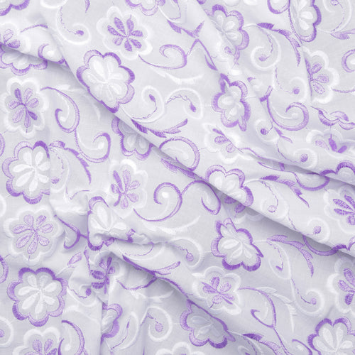 Jia Multi Lavender Scallop Hakoba Fabric