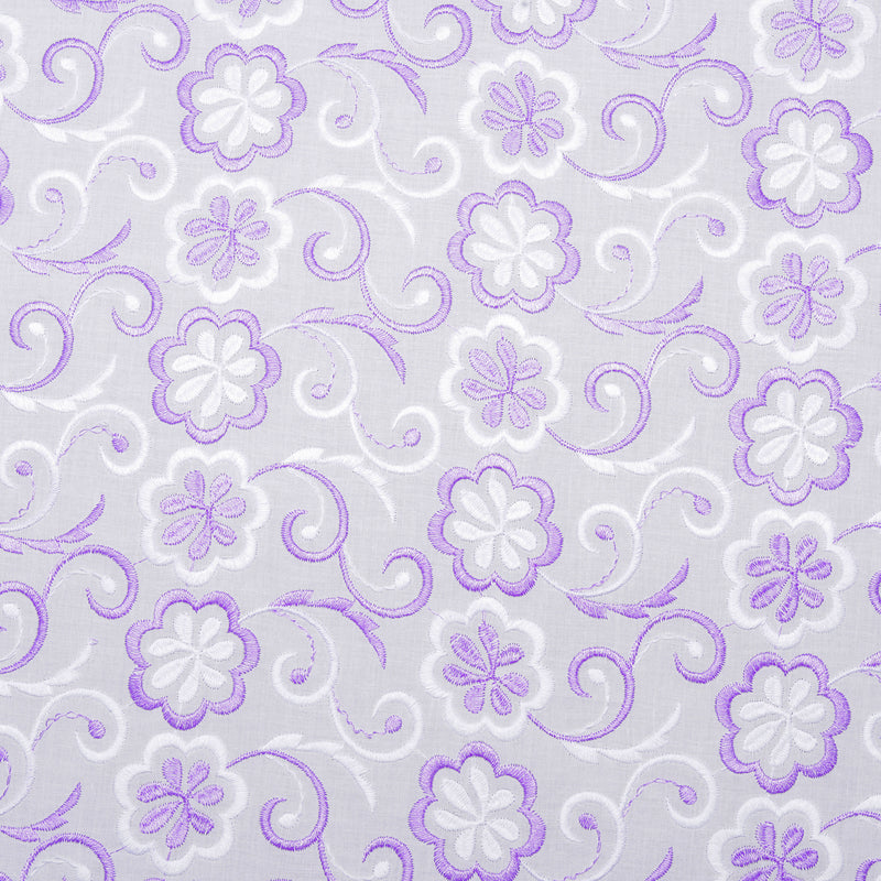 Jia Multi Lavender Scallop Hakoba Fabric