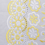 Jia Multi Yellow Scallop Hakoba Fabric