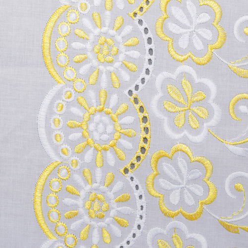 Jia Multi Yellow Scallop Hakoba Fabric