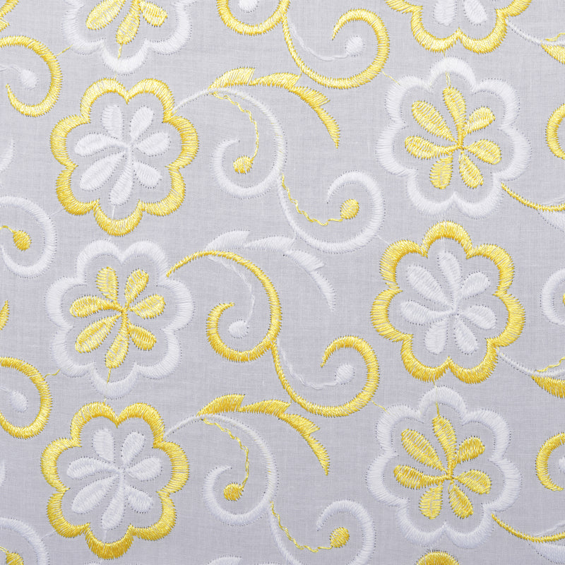 Jia Multi Yellow Scallop Hakoba Fabric