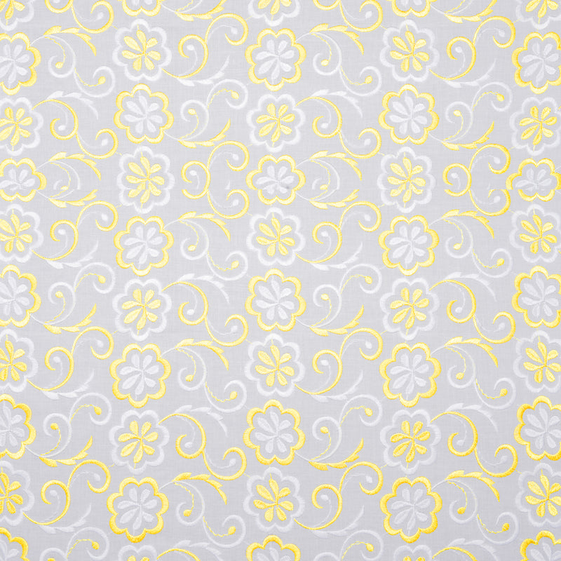 Jia Multi Yellow Scallop Hakoba Fabric