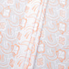 Layla Multi Peach Scallop Hakoba Fabric