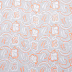 Layla Multi Peach Scallop Hakoba Fabric