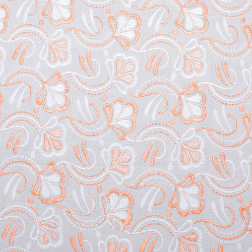 Layla Multi Peach Scallop Hakoba Fabric