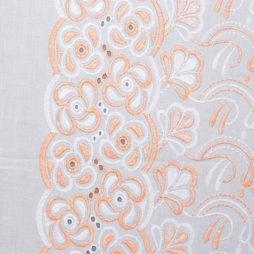 Layla Multi Peach Scallop Hakoba Fabric