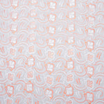 Layla Multi Peach Scallop Hakoba Fabric