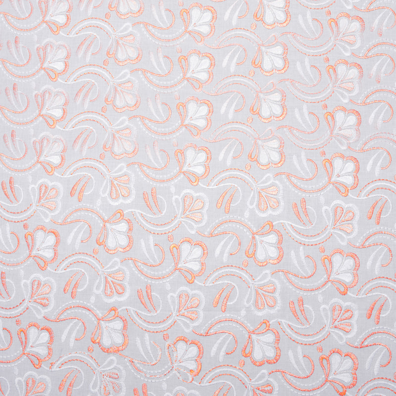 Layla Multi Peach Scallop Hakoba Fabric