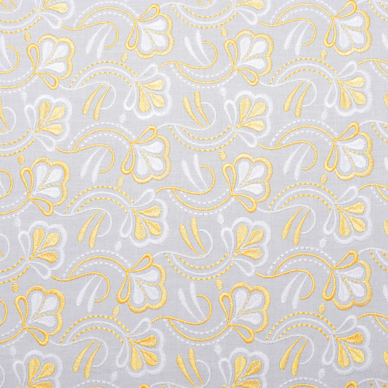 Layla Multi Yellow Scallop Hakoba Fabric