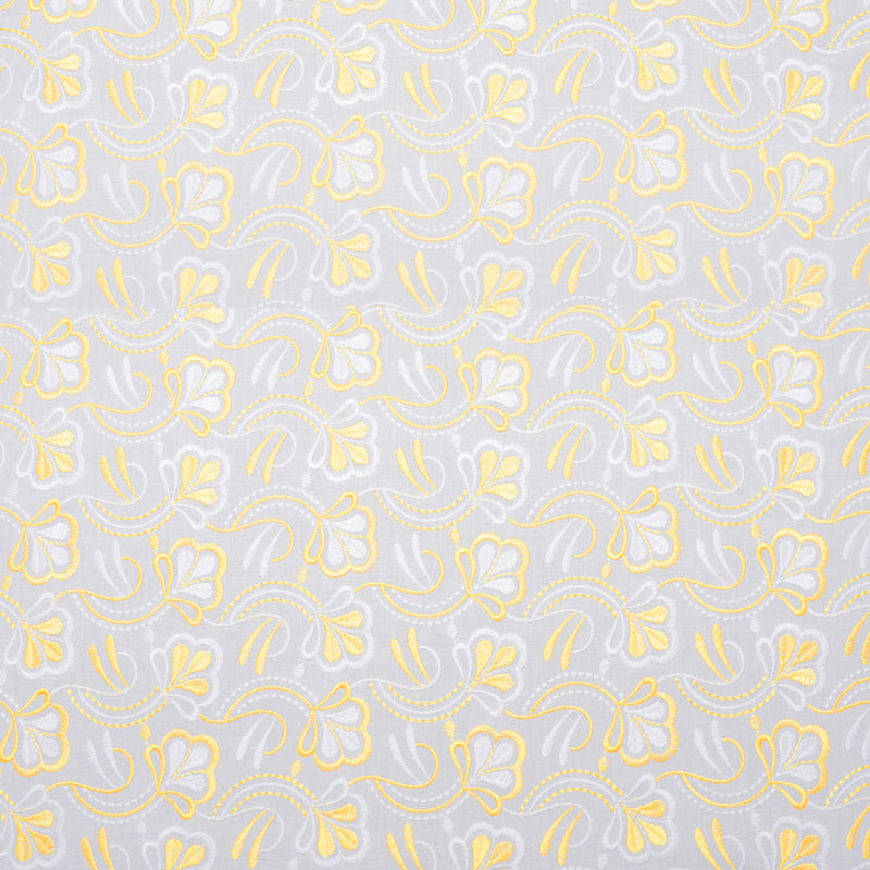 Layla Multi Yellow Scallop Hakoba Fabric