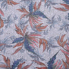 Leaves Print Embroidered Hakoba Fabric