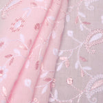 Light Pink Dual Tone Pea Hakoba Fabric