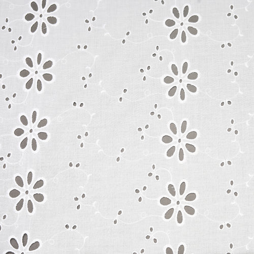 Naina White Hakoba Fabric