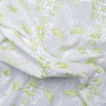 Noah Multi Green Scallop Hakoba Fabric